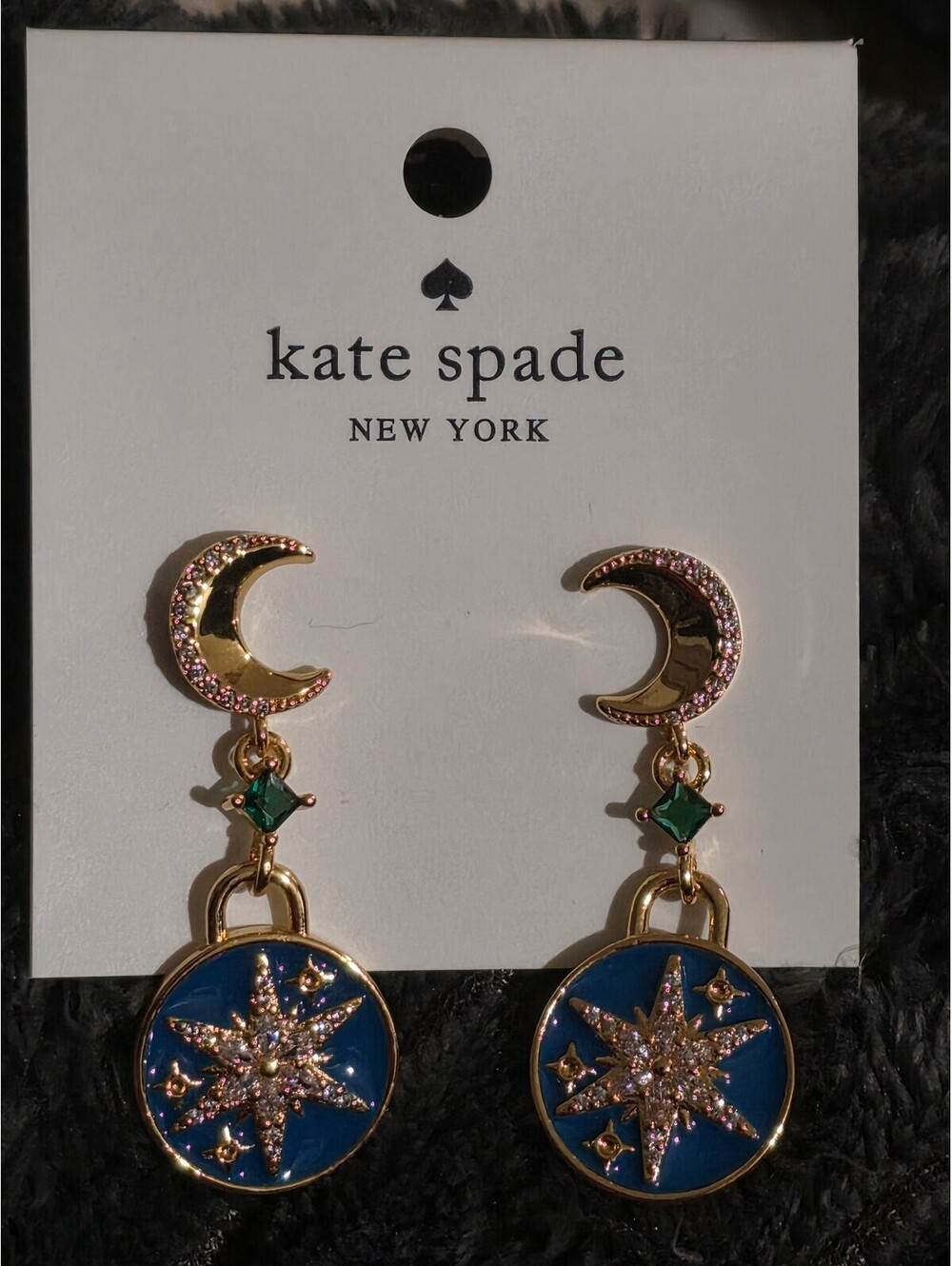 Kate Spade Moon and Stars Drop Earrings - Picture 3 of 7